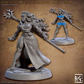Genevieve of the Enchanted Lake 3D-printed model