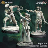 Shyasara - Snakemen Cultists 3D-printed model