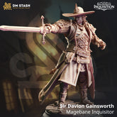Sir Davion Gainsworth - Magebane Inquisitor 3D-printed model