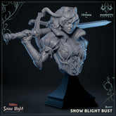 Snow Blight Bust 3D-printed model