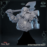 Stoutmaster Bust 3D-printed model
