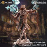 Thalorad “Goldhand” - Illustrious Elven Merchant 3D-printed model