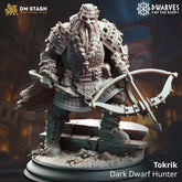 Tokrik - Dark Dwarf Hunter 3D-printed model