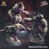 Werewolf Warriors 3D-printed model