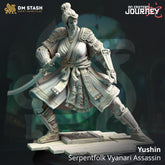 Yushin - Serpentfolk Vyanari Assassin 3D-printed model