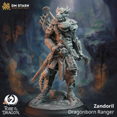 Zandoril Dragonborn Ranger 3D-printed model