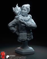 Zoe Bust 3D-printed model