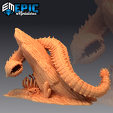 Young Purple Worm 3D-printed model