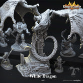 White Dragon 3D-printed model