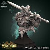 Wildhunter Bust 3D-printed model