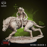 Worg Rider 3D-printed model