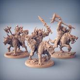 Worg Riders 3D-printed model