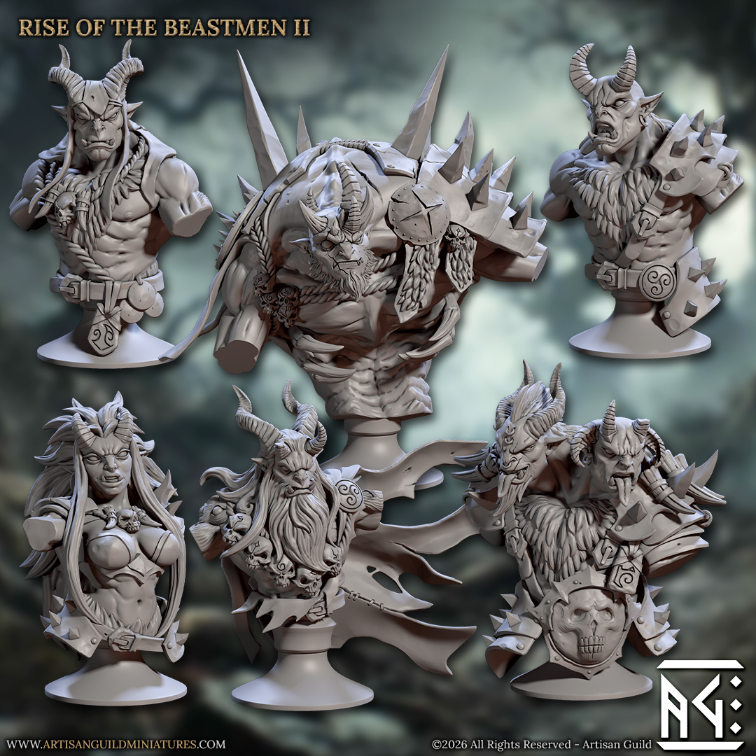 Rise of the Beastmen Busts