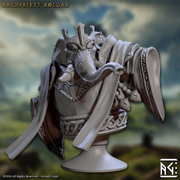 Archpriest Boldar Bust 3D-printed model