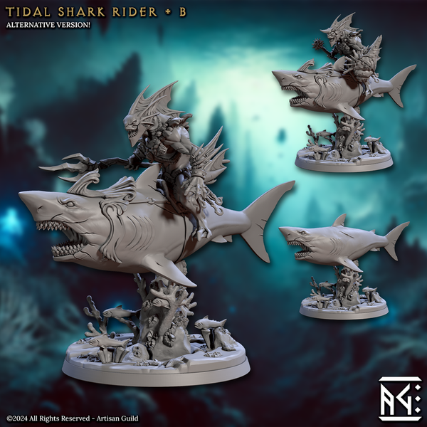 Tidal Shark Riders 3D-printed model