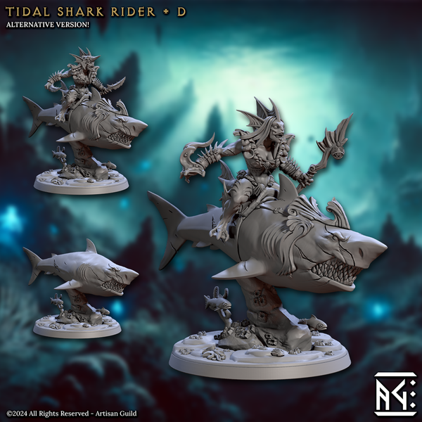 Tidal Shark Riders 3D-printed model