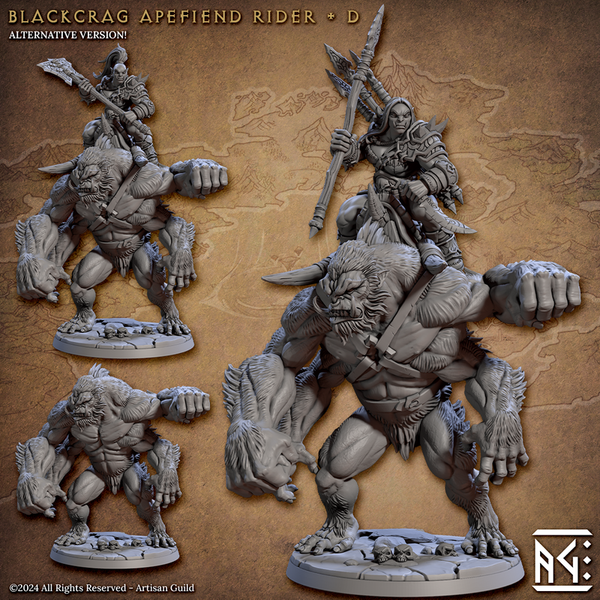 Blackcrag Apefiend Riders 3D-printed model