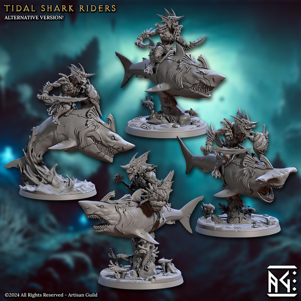 Tidal Shark Riders 3D-printed model