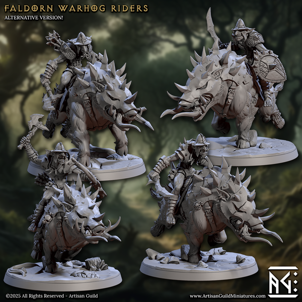 Faldorn Warhog Rider 3D-printed model