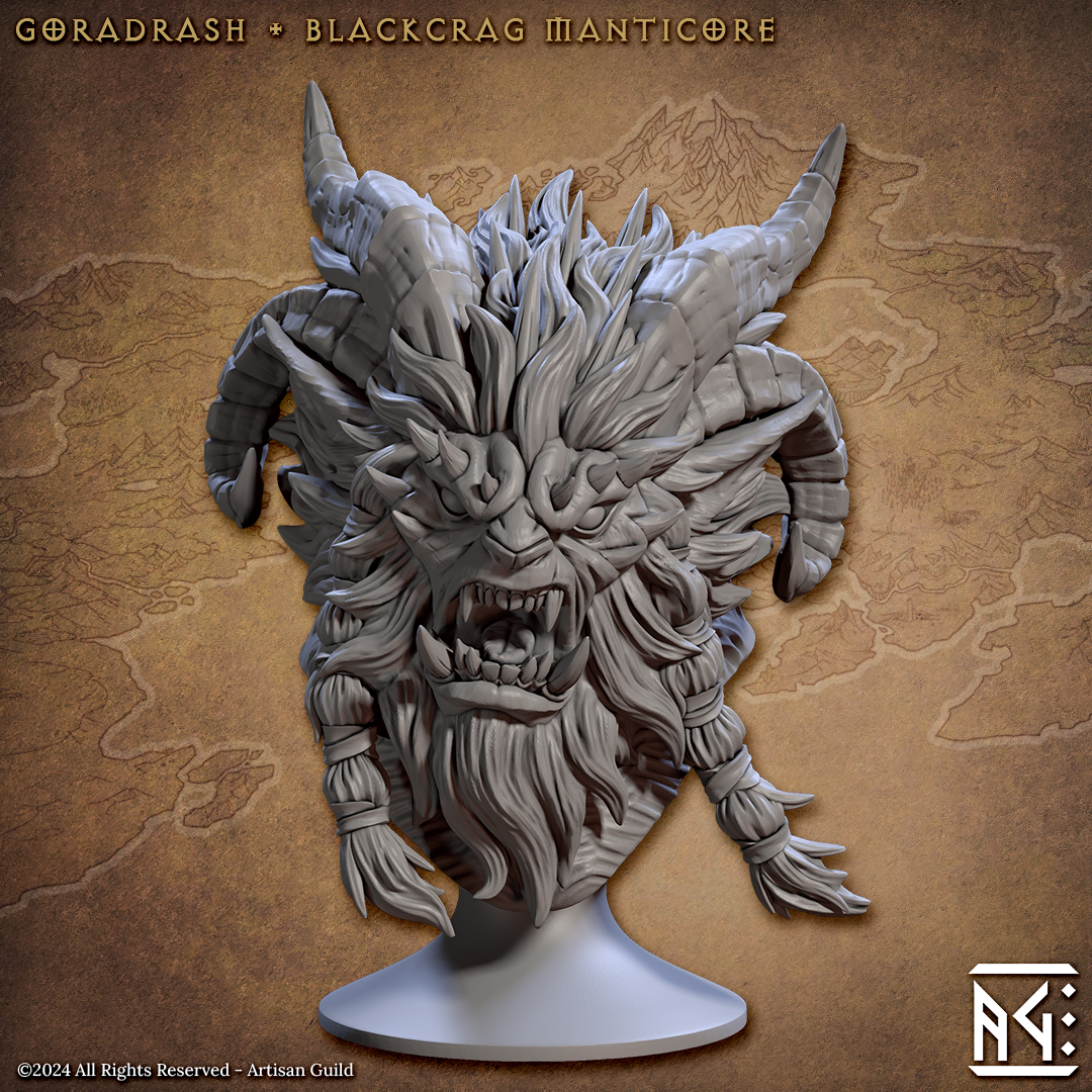 Goradrash - Blackcrag Manticore Bust