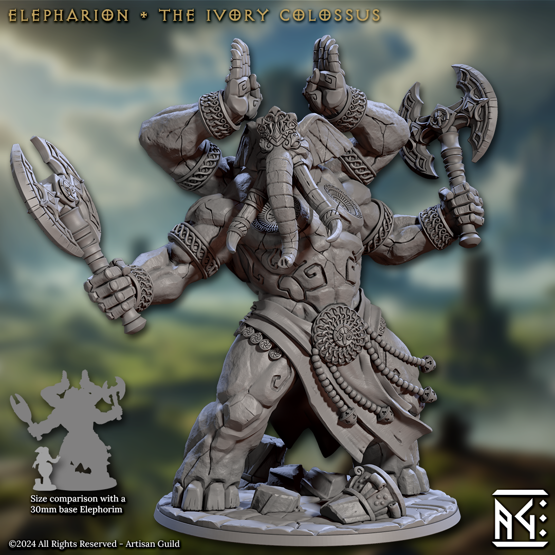 Elepharion - the Ivory Colossus 3D-printed model