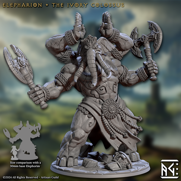 Elepharion - the Ivory Colossus 3D-printed model