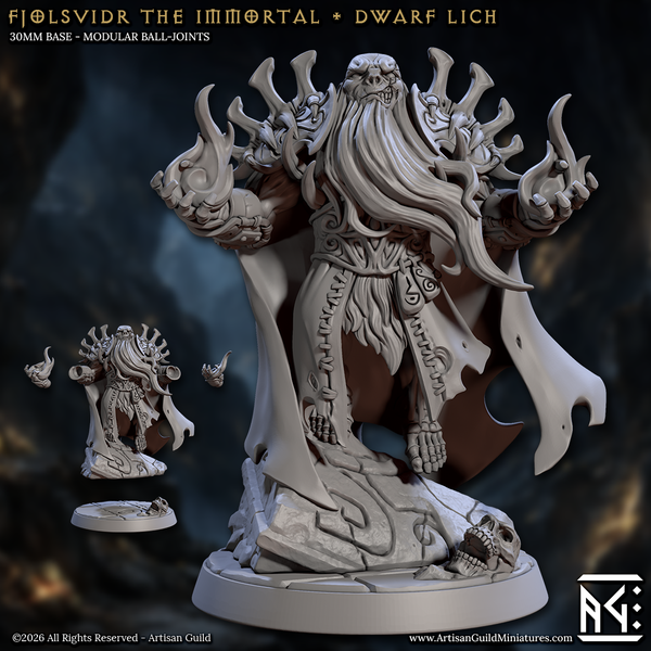 Fjolsvidr the Immortal - Dwarf Lich
