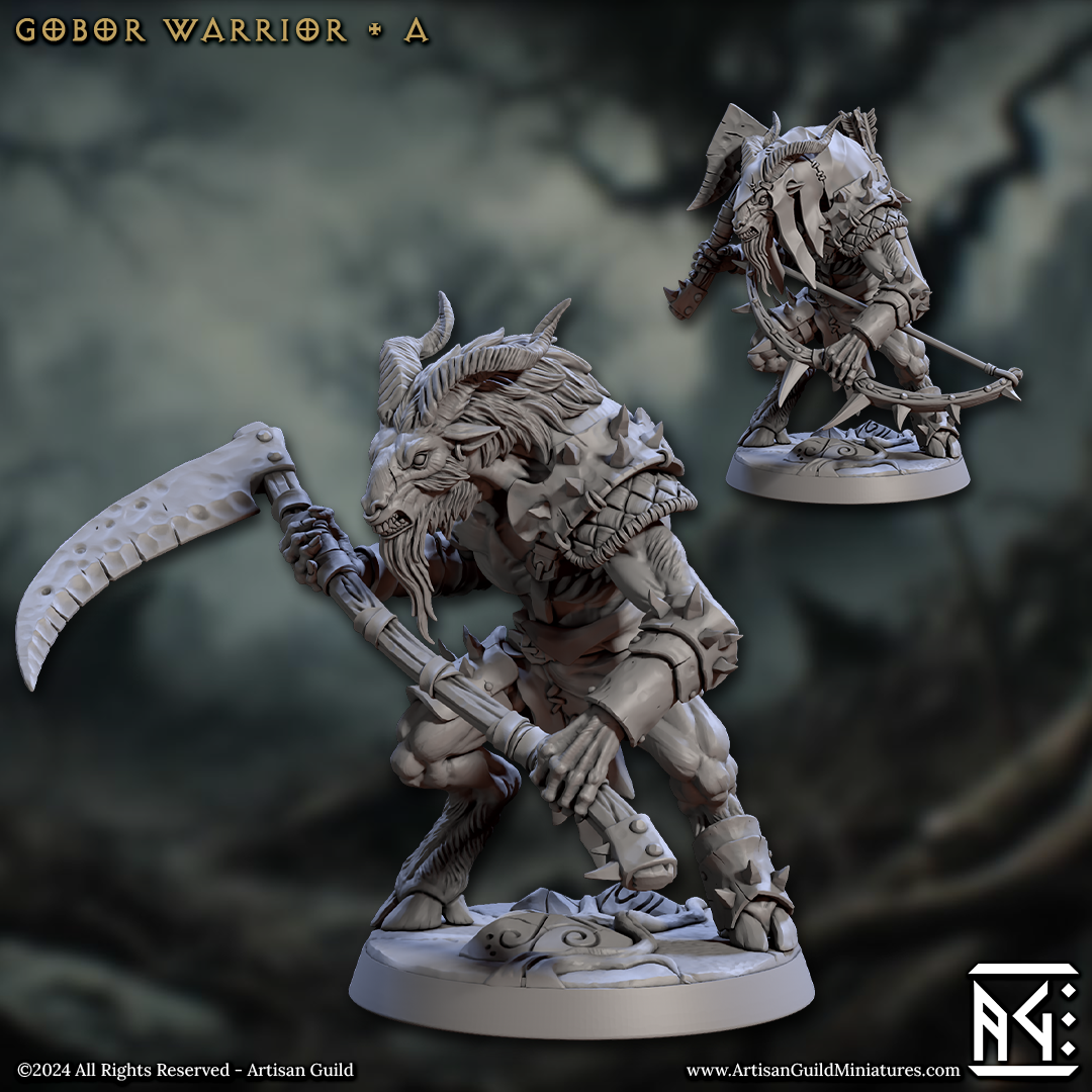 Gobor Warriors 3D-printed model