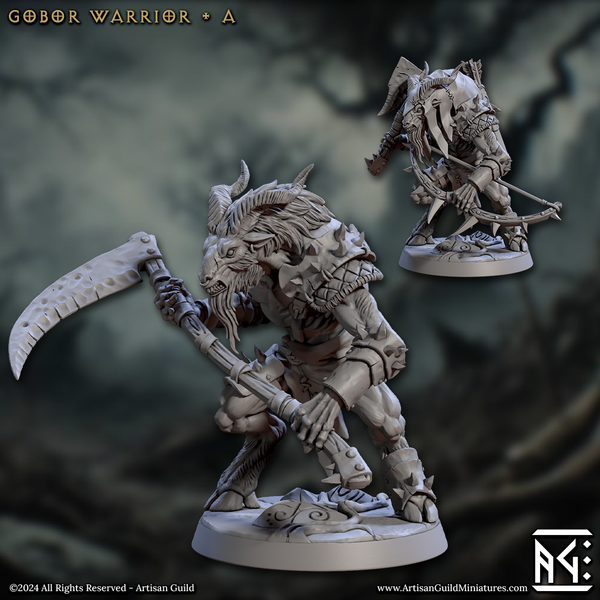 Gobor Warriors 3D-printed model