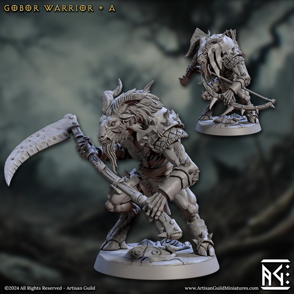 Gobor Warriors 3D-printed model