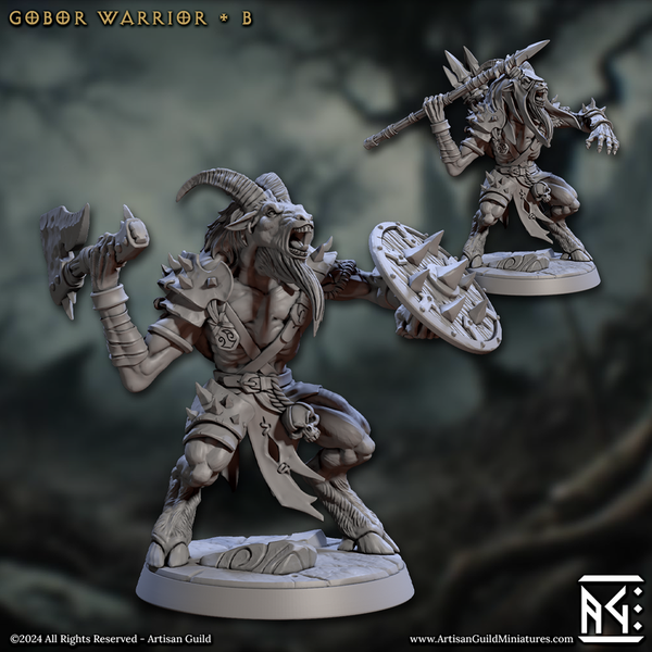 Gobor Warriors 3D-printed model