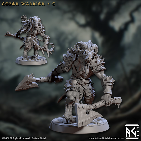 Gobor Warriors 3D-printed model