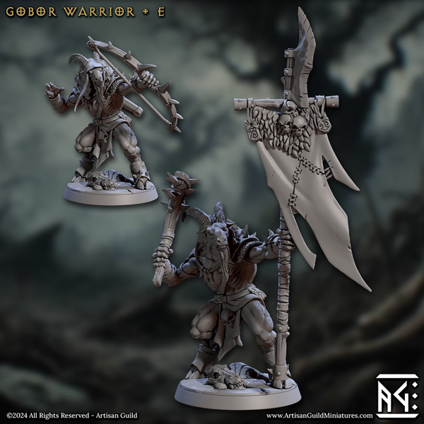 Gobor Warriors 3D-printed model