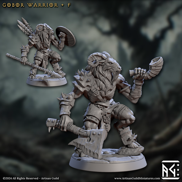 Gobor Warriors 3D-printed model