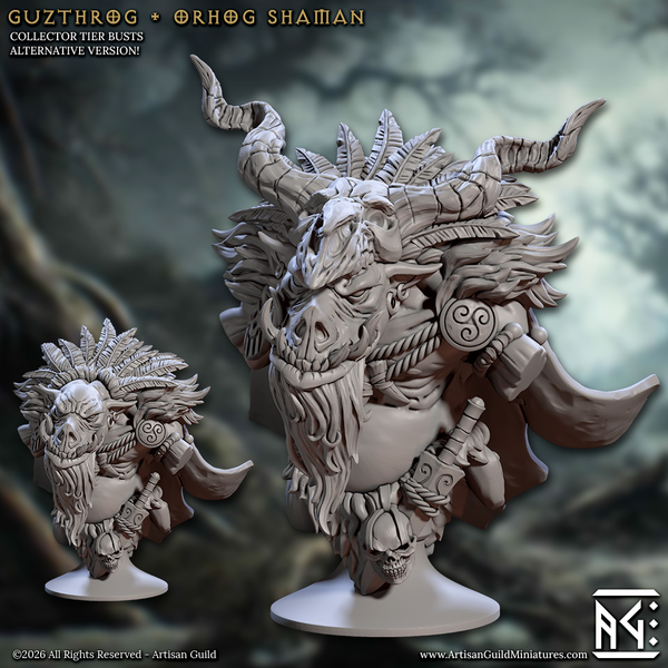 Guzthrog Orhog Shaman Bust