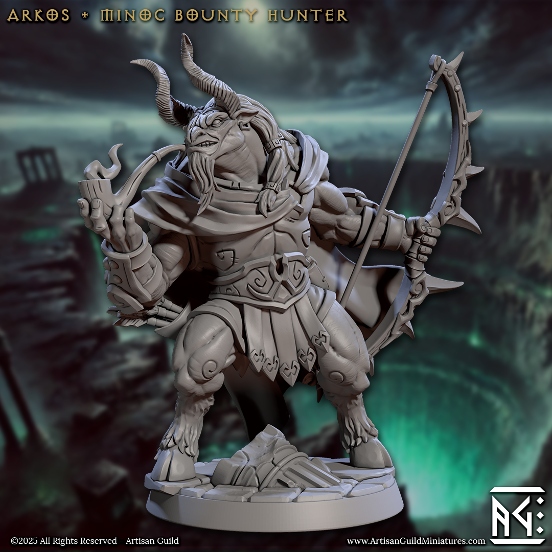 Arkos Minoc Bounty Hunter 3D-printed model