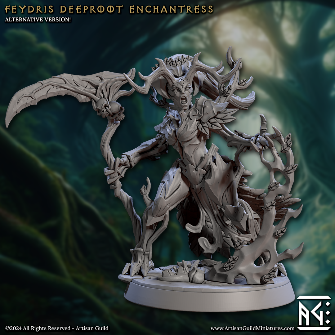 Feydris Deeproot Enchantress 3D-printed model