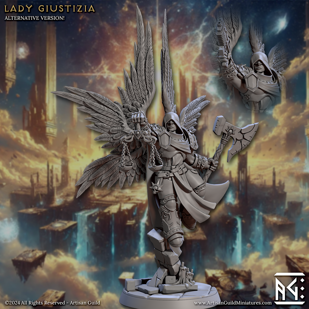 Lady Giustizia 3D-printed model