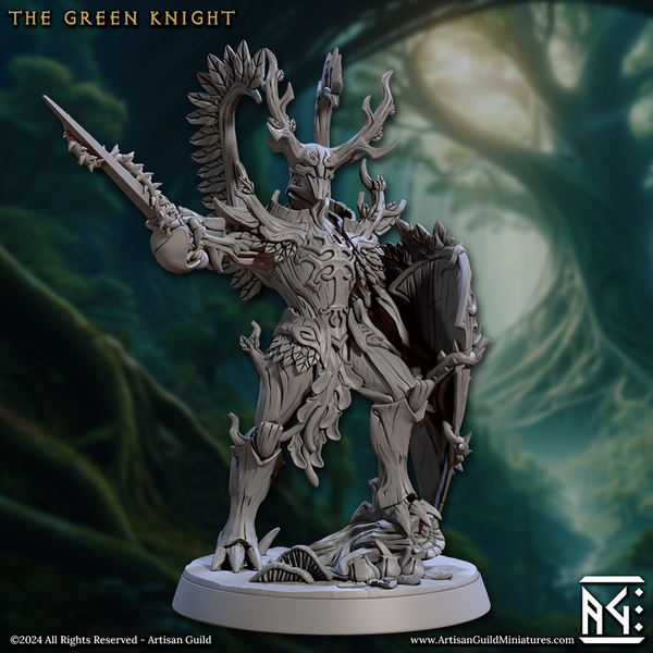 The Green Knight 3D-printed model