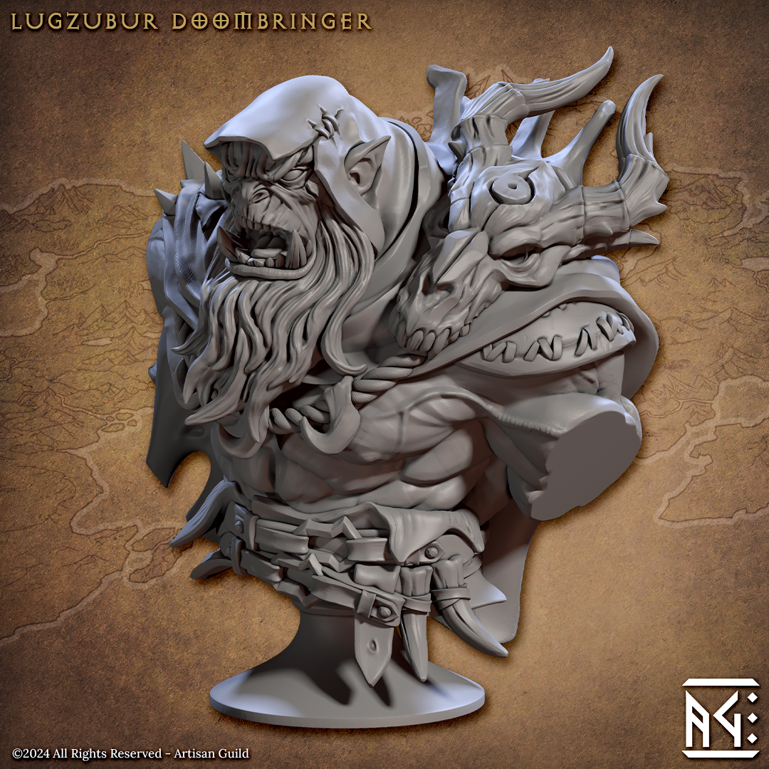 Lugzubur Doombringer Bust 3D-printed model