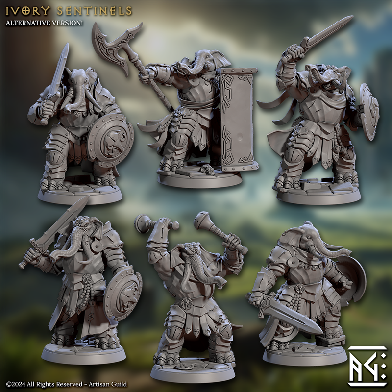 Ivory Sentinels 3D-printed model
