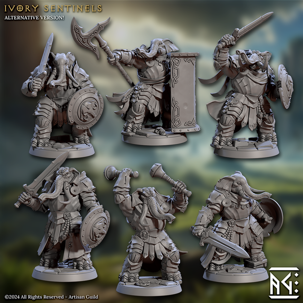 Ivory Sentinels 3D-printed model