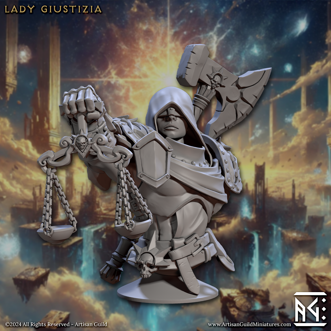 Lady Giustizia Bust 3D-printed model
