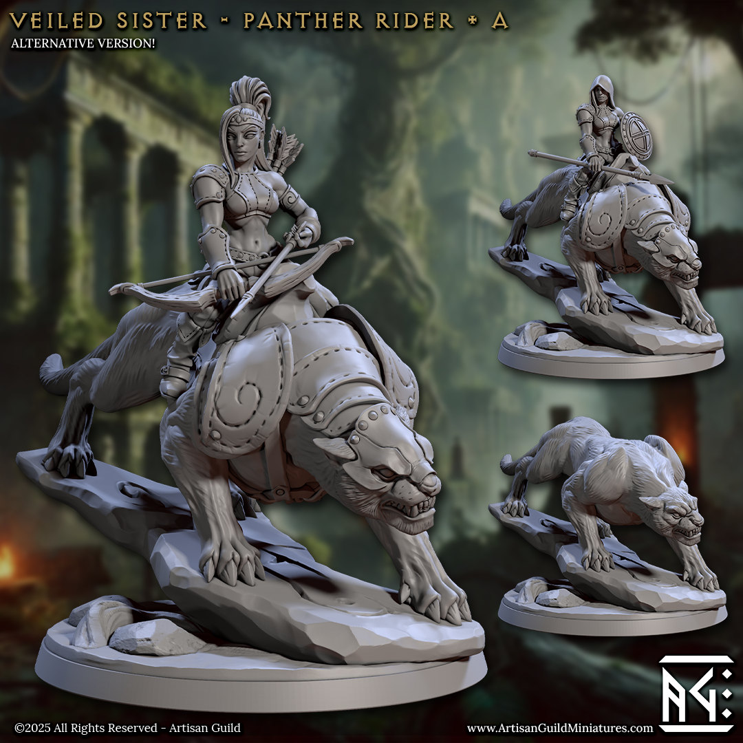 Panther Riders 3D-printed model