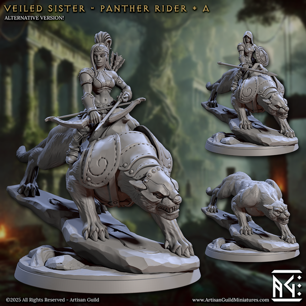 Panther Riders 3D-printed model