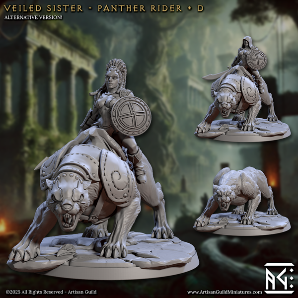 Panther Riders 3D-printed model