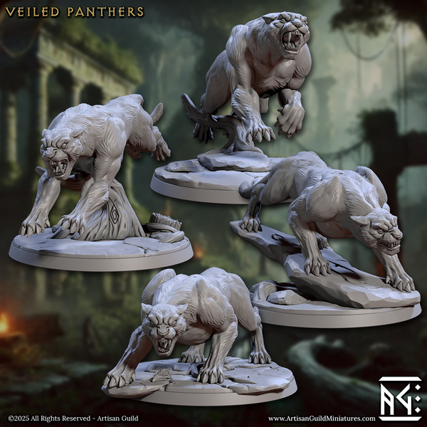 Panther Riders 3D-printed model