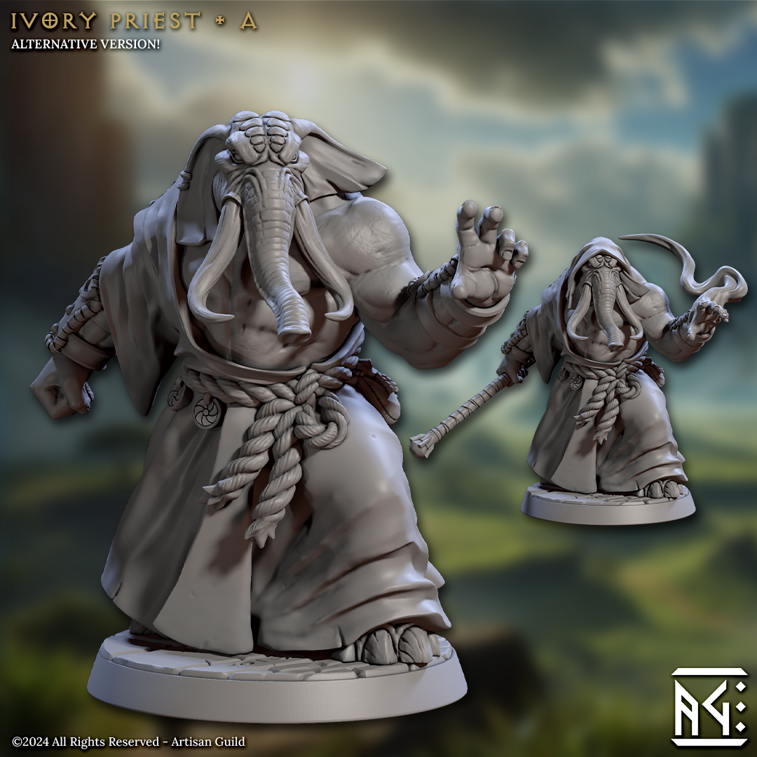Ivory Priests 3D-printed model