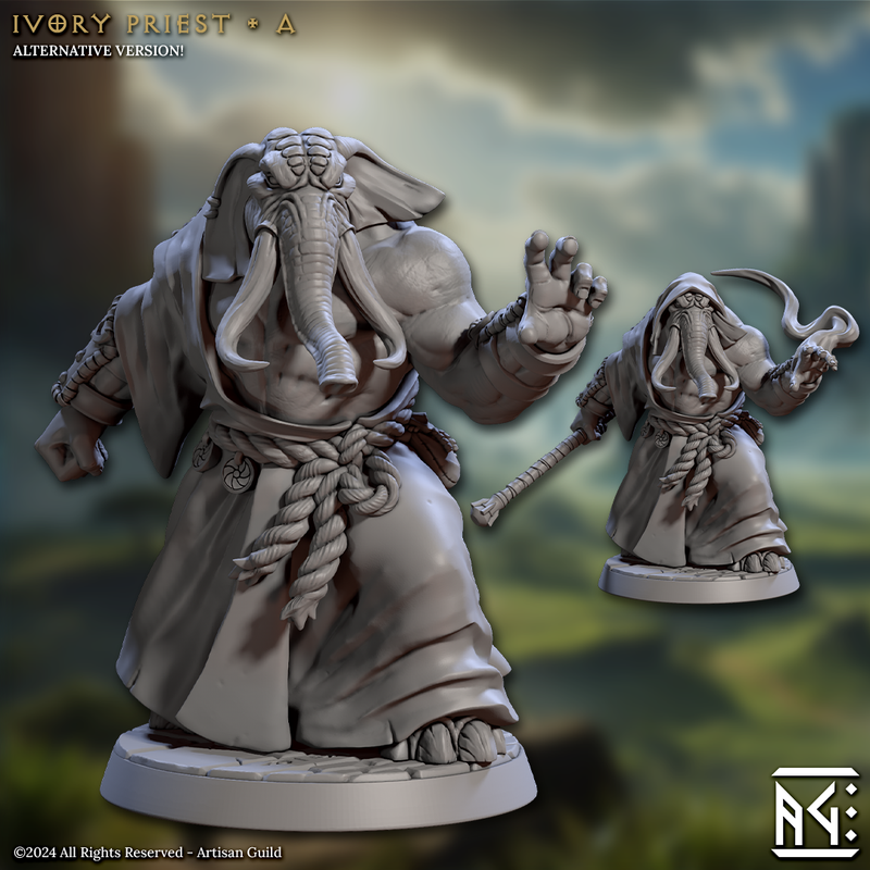 Ivory Priests 3D-printed model