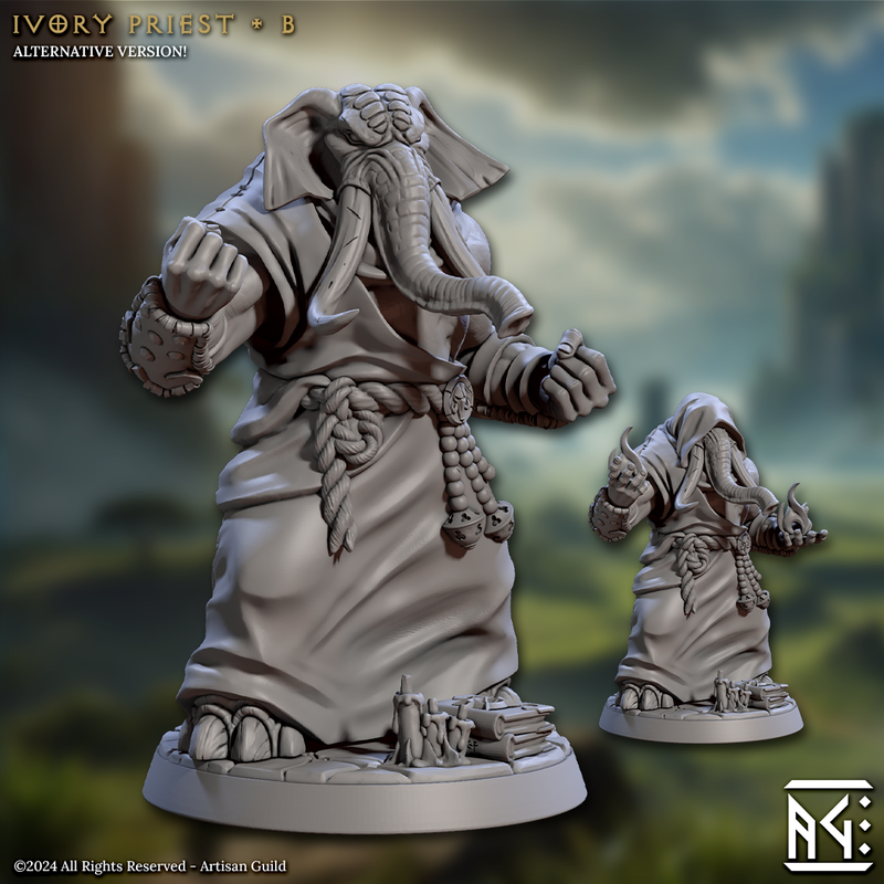 Ivory Priests 3D-printed model
